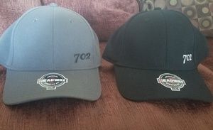 Black/ GRAY 702 hats sizes S/M L/XL